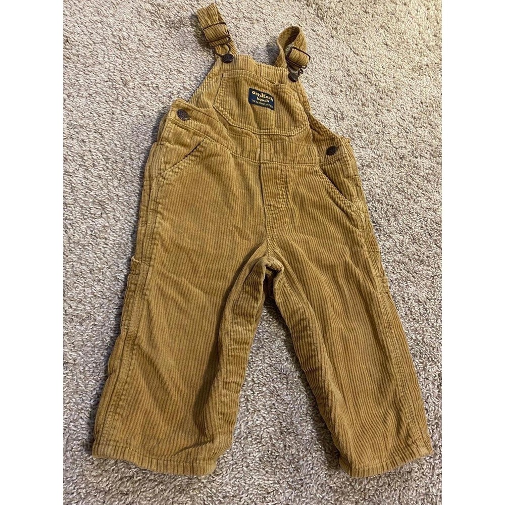 OshKosh B'gosh Overall Bibs Corduroy 12 Mo Kids Western s3